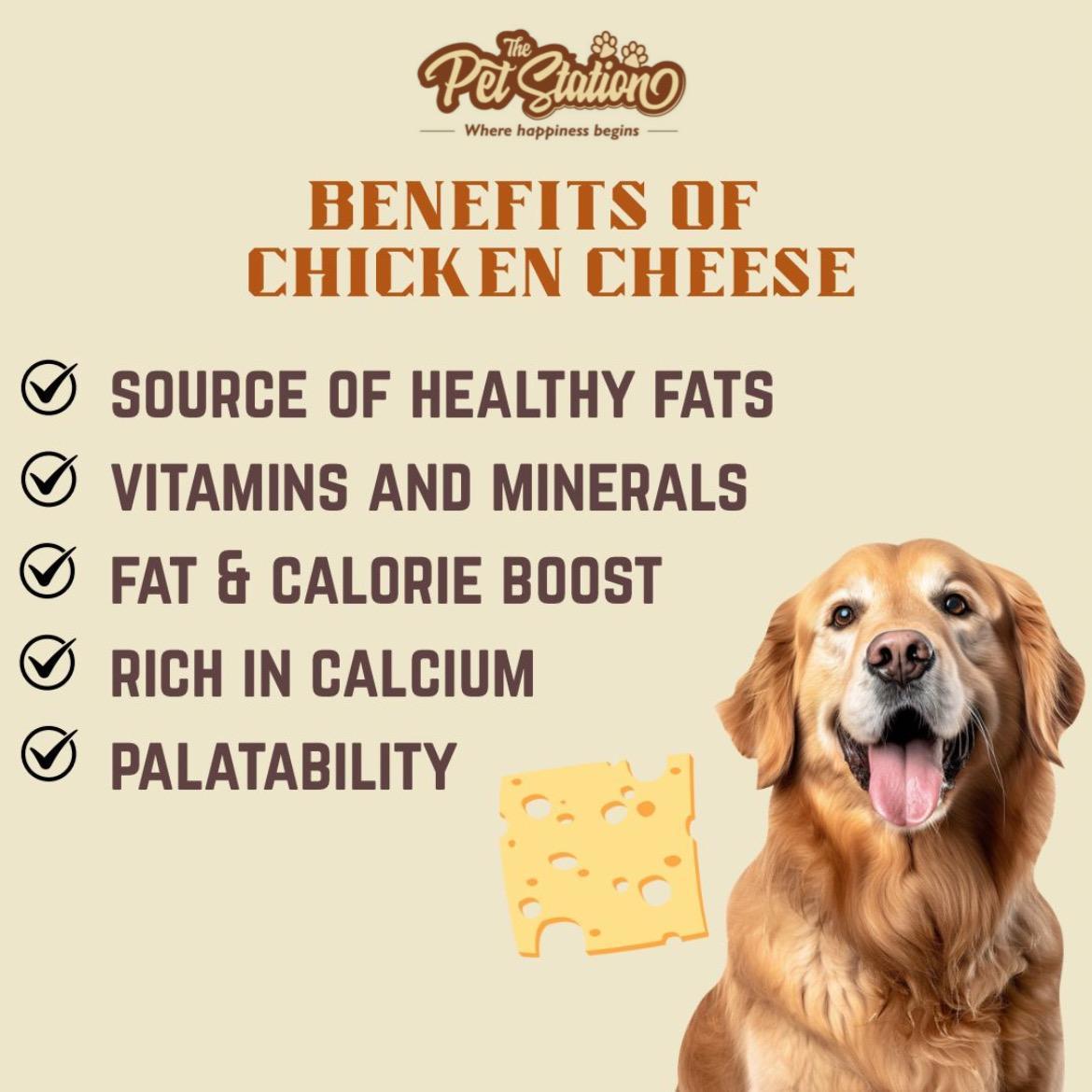 Chicken Cheese Sticks - Premium food from The Pet Station