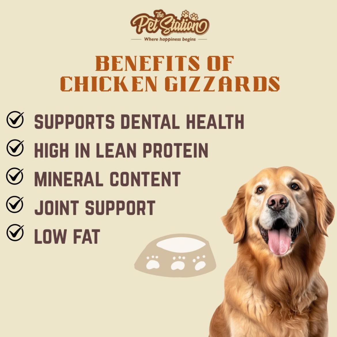 Chicken Gizzards - Premium food from The Pet Station