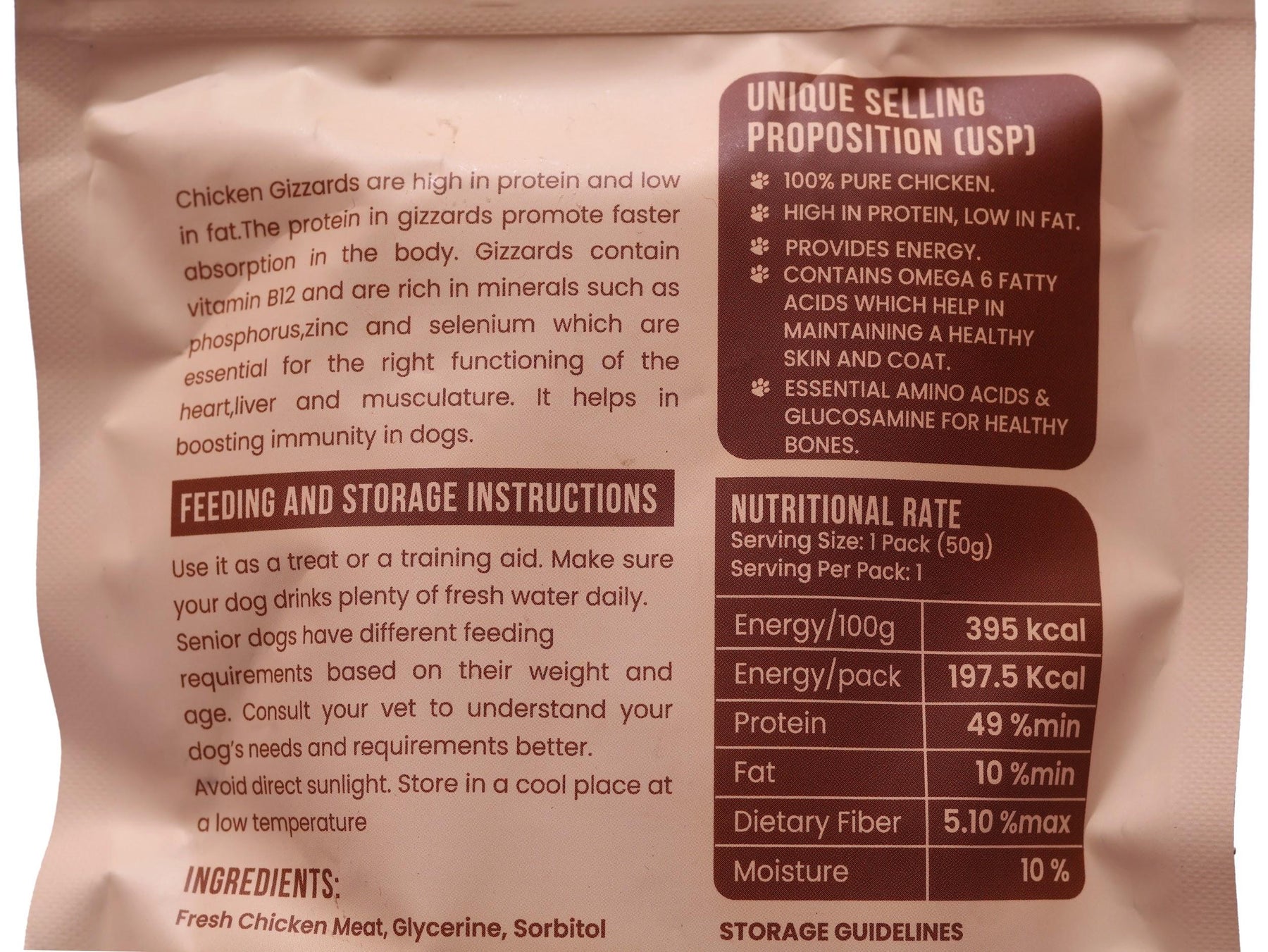 Chicken Gizzards - Premium food from The Pet Station