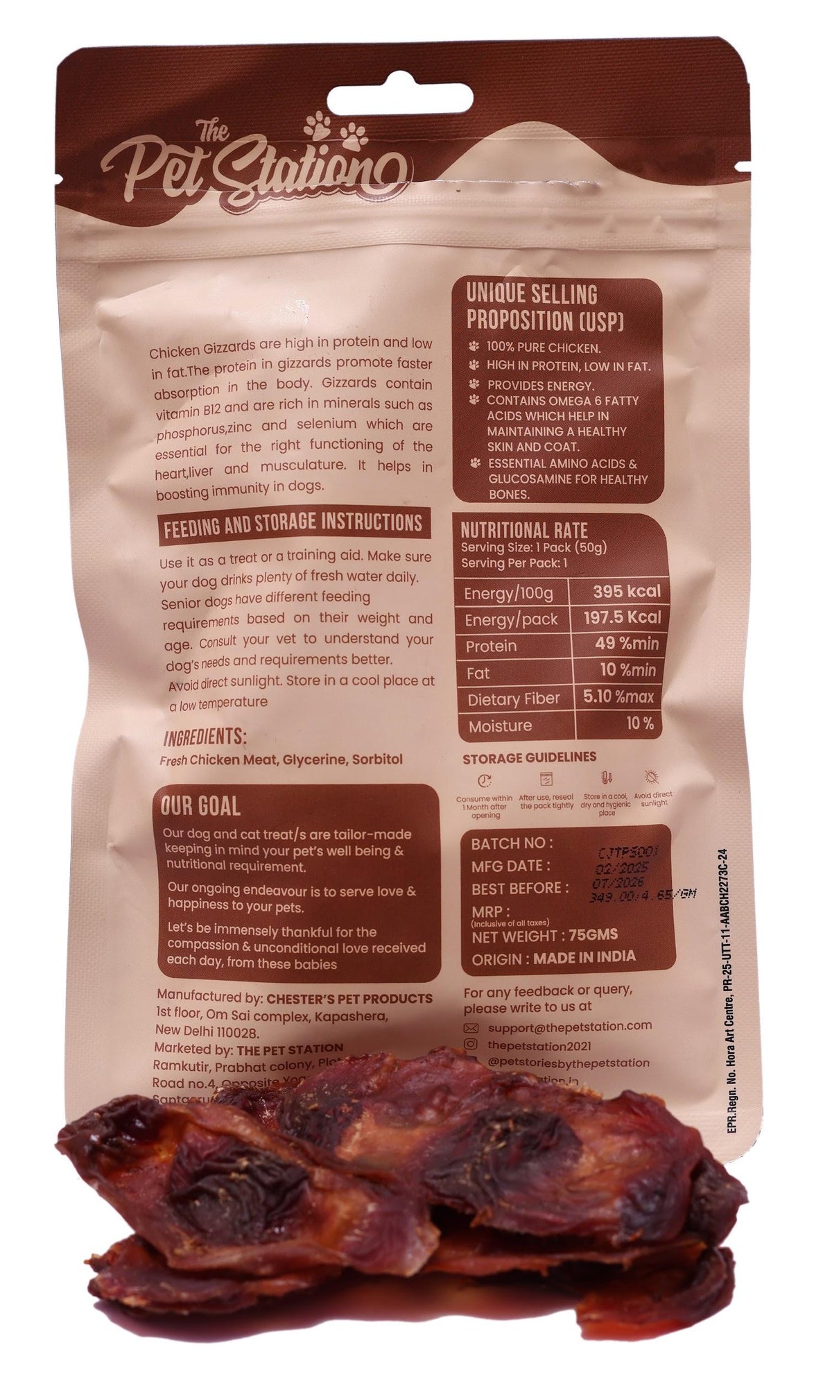 Chicken Gizzards - Premium food from The Pet Station