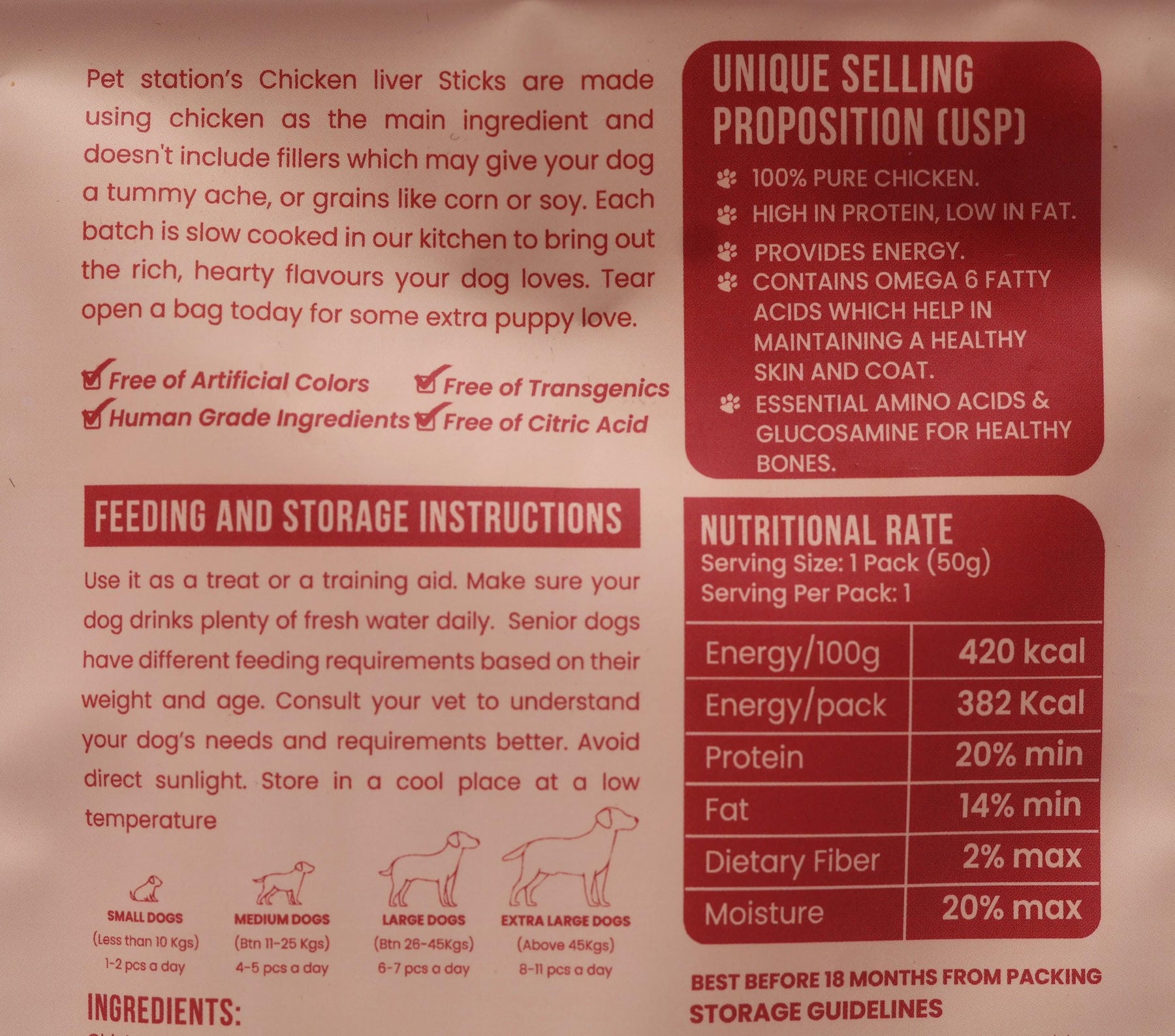 Chicken Liver Sticks - Premium food from The Pet Station
