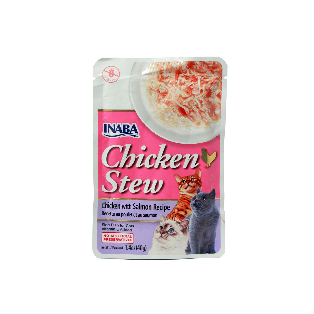 Inaba Chicken Stew – Chicken with Salmon Recipe (40g) - Premium from The Pet Station
