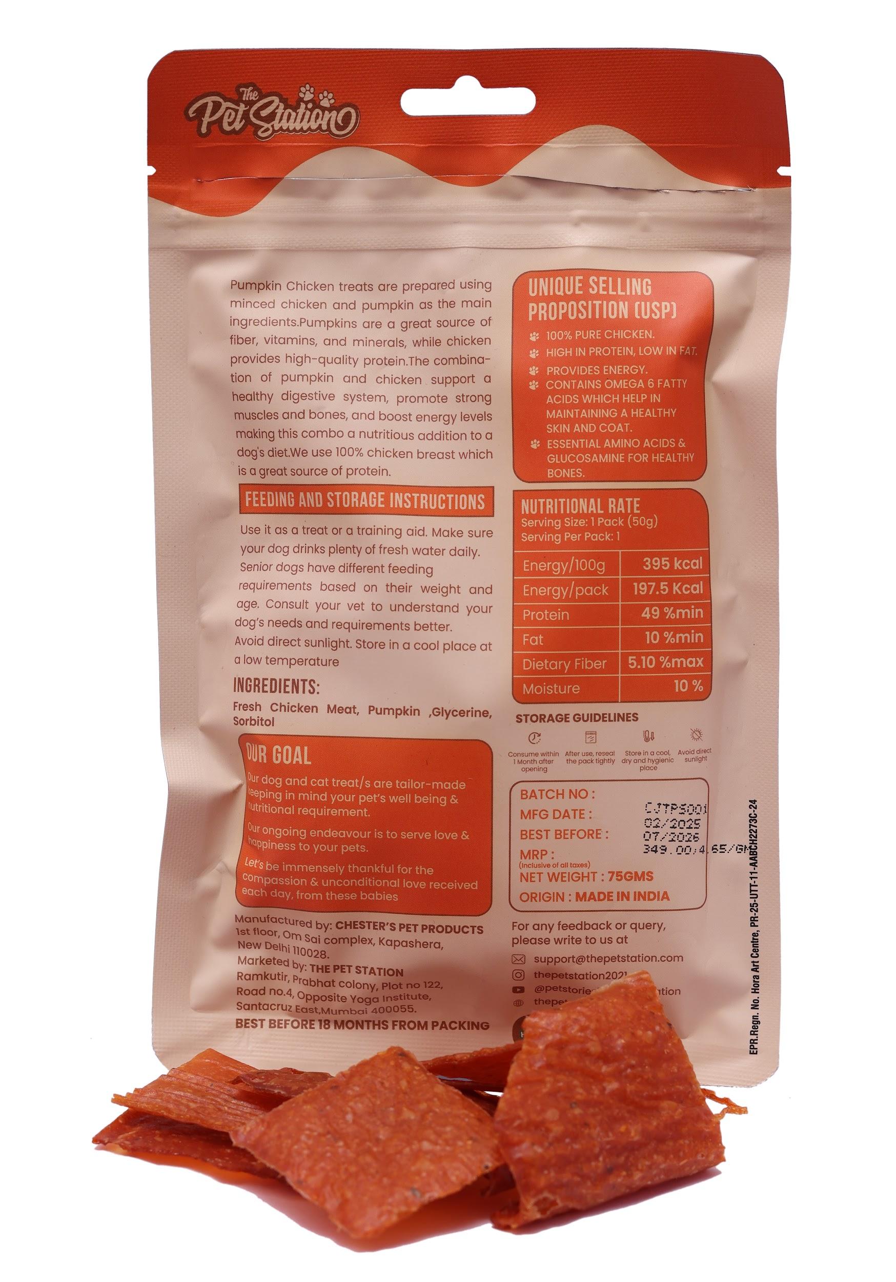 Pumpkin Chicken - Premium food from The Pet Station