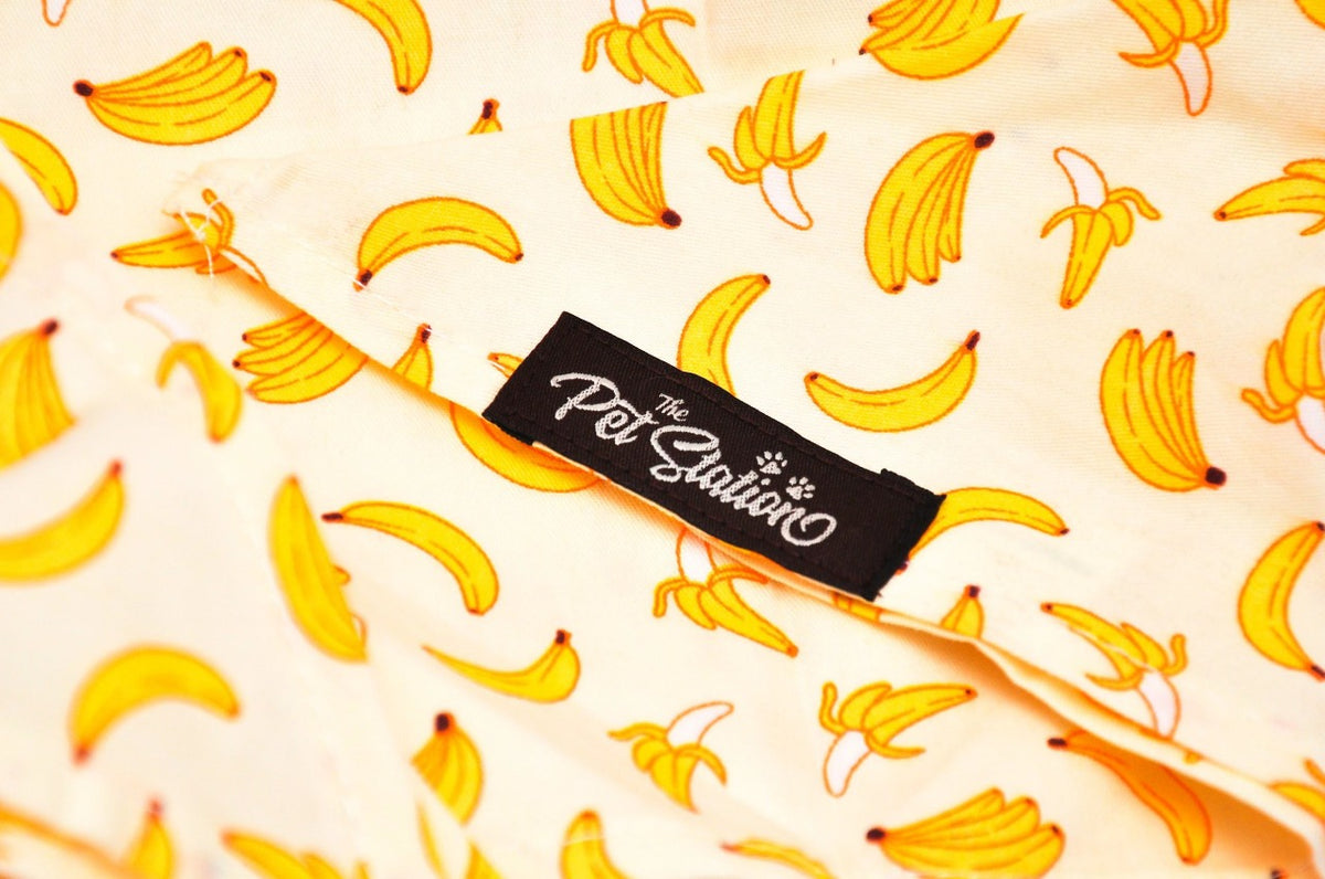 BANANA PRINT COTTON BANDANA FOR PETS - Premium Accessories from The Pet Station