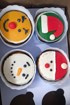 Christmas Cupcake - Pack Of 4