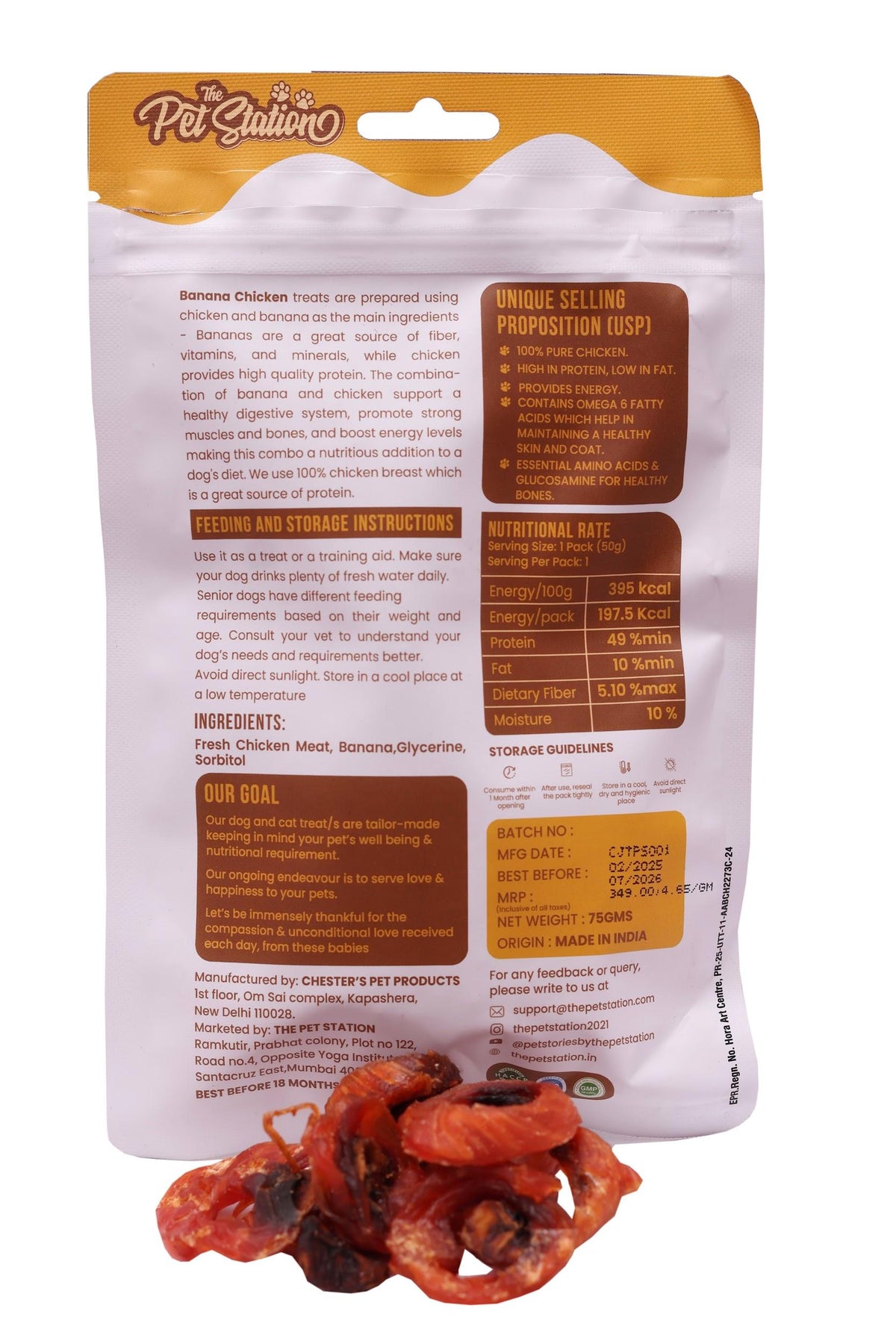 Banana Chicken - Premium food from The Pet Station 
