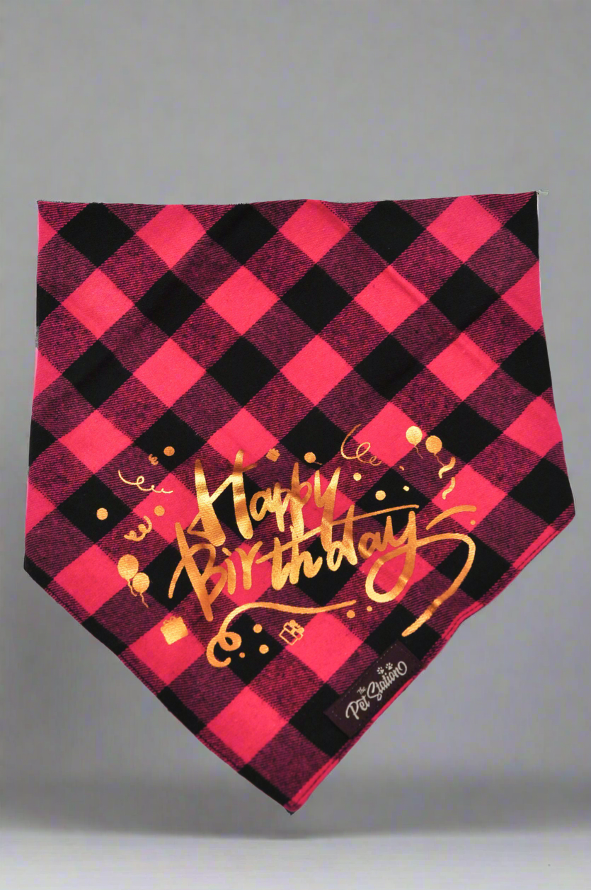 Chex with Happy Birthday Bandana