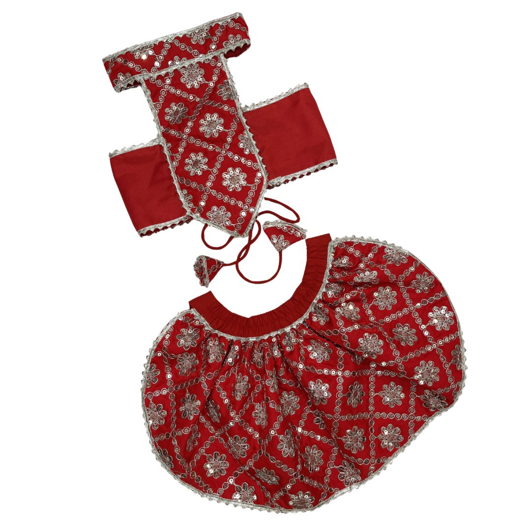 Sparkle Festive Pet Lehengas