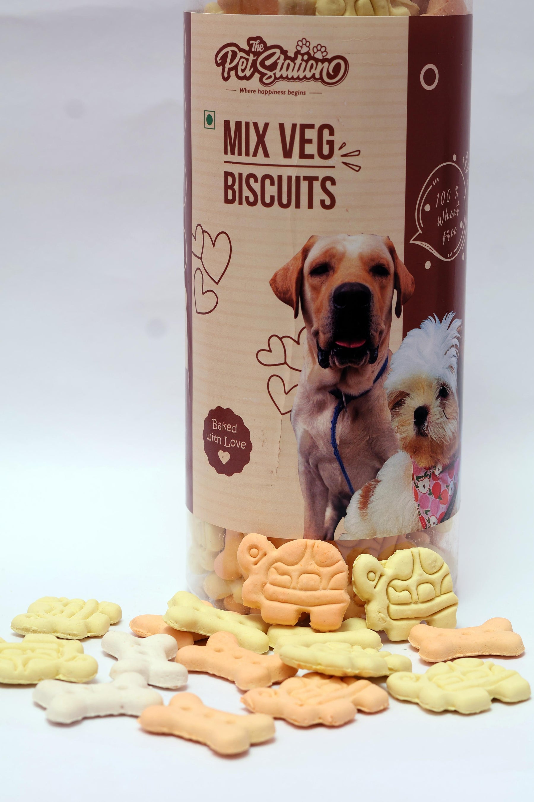Mixed Veg Biscuits - Premium  from The Pet Station 