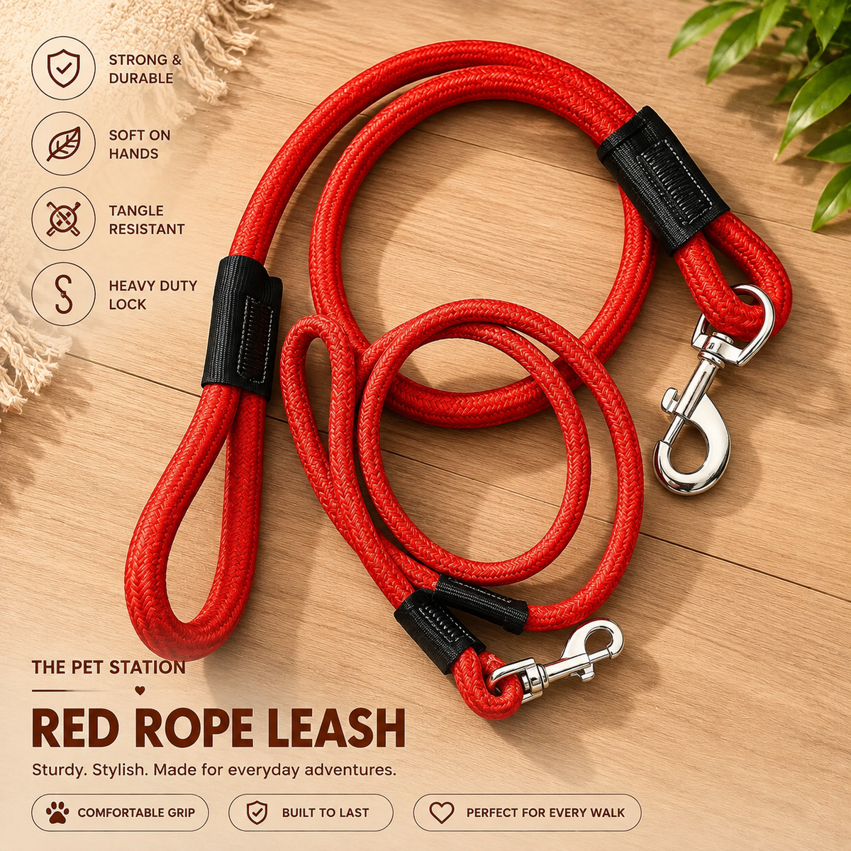 PETSPOT RED COLOUR LEASH