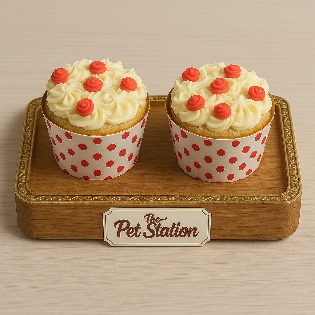 PET STATION’S VANILLA WOOF PUPCAKE - Premium Cupcakes from The Pet Station 