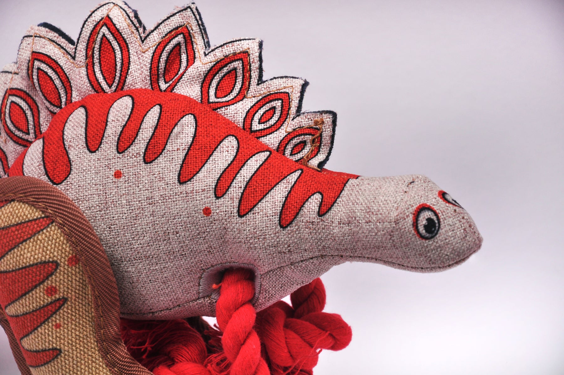 Happy Tug Stegosaurus Dog Toy - Premium  from The Pet Station 