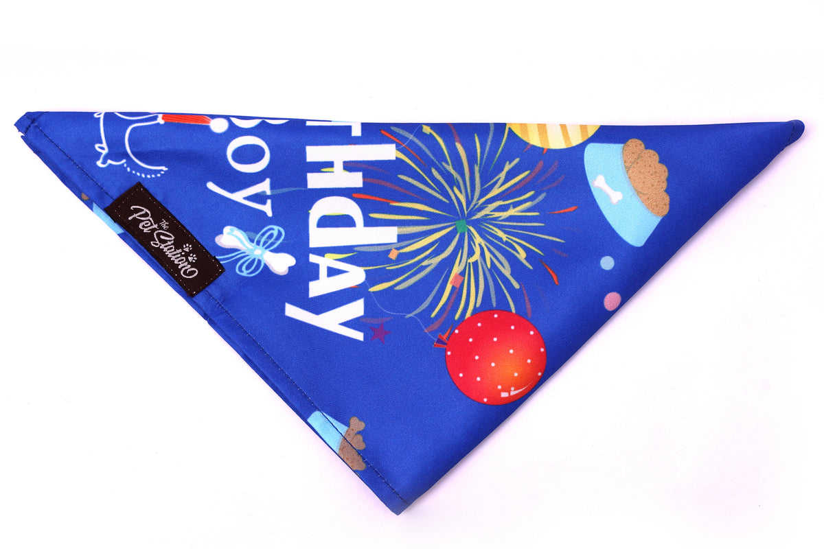 BIRTHDAY BASH BANDANA - Premium Accessories from The Pet Station 