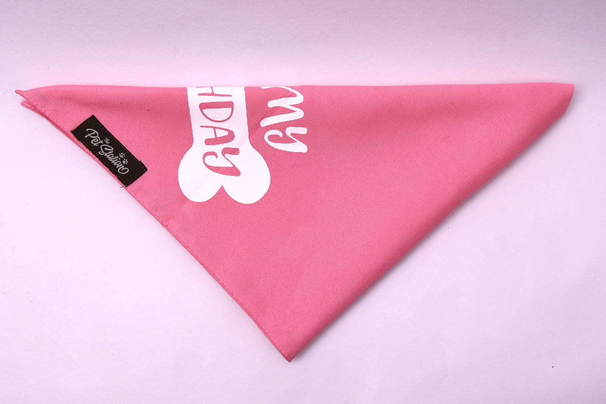 SOLID COLOR BIRTHDAY BANDANA - Premium Accessories from The Pet Station 